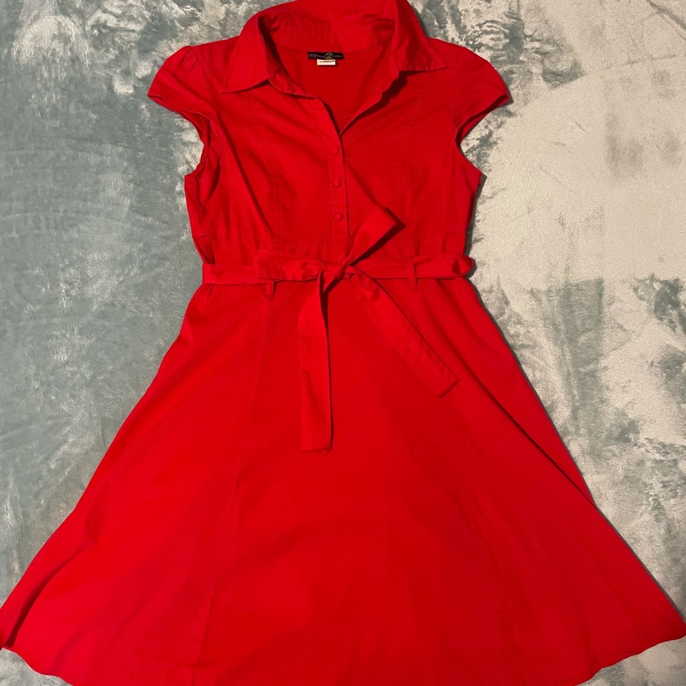 ModCloth red retro a-line dress